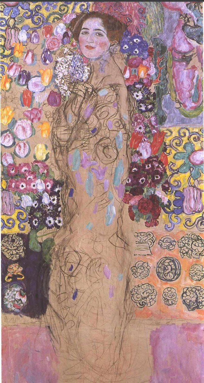 Portrait of Maria Munk av Gustav Klimt