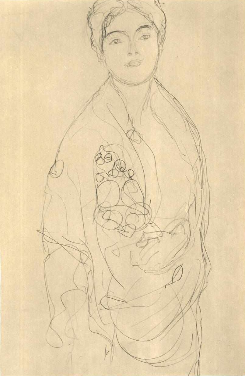 Stehende etwas nach rechts av Gustav Klimt
