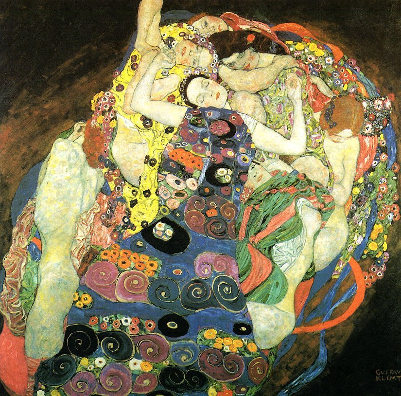 Jungfrurna av Gustav Klimt