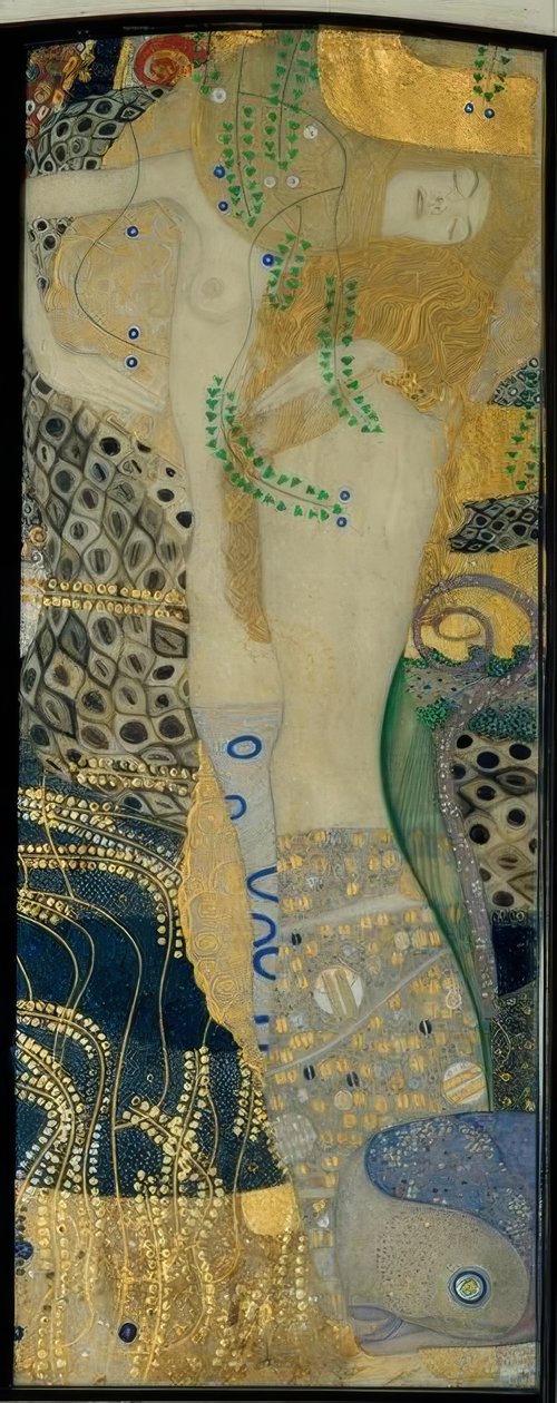 Vattenormar I. av Gustav Klimt