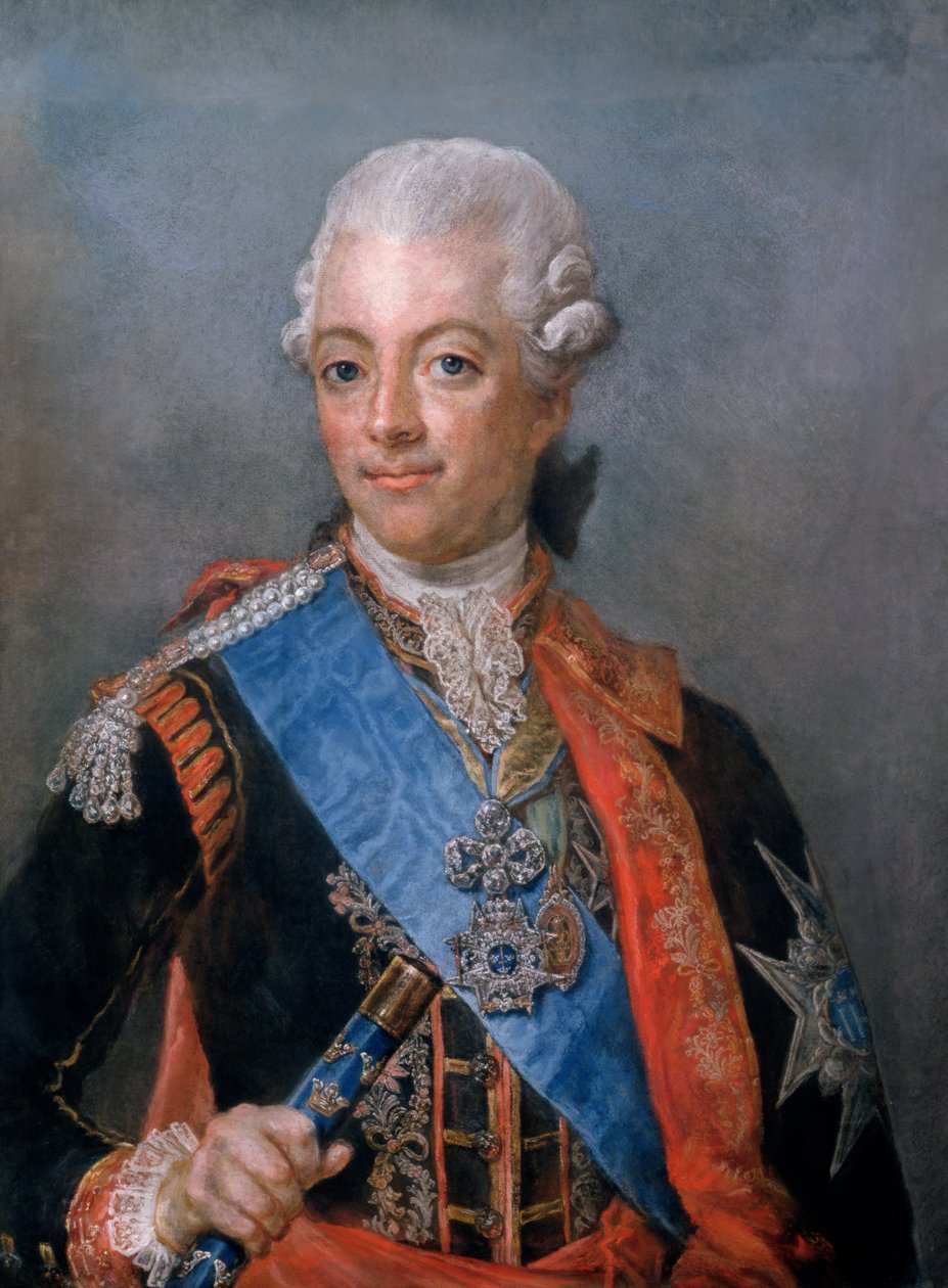 King Gustav III (1746-92) of Sweden (pastel) av Gustaf Lundberg