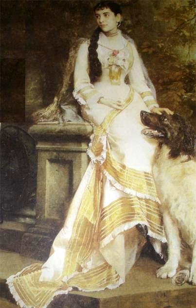  Retrato de Ana Clara Breves de Moraes Costa - Madame Haritoffn av Gustav Karl Ludwig Richter