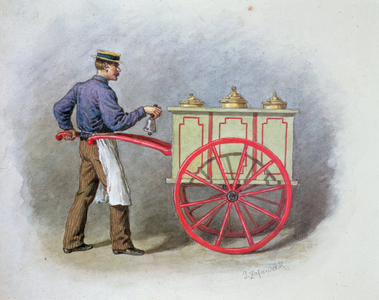 Glassförsäljaren, 1895 av Gustav Zafaurek