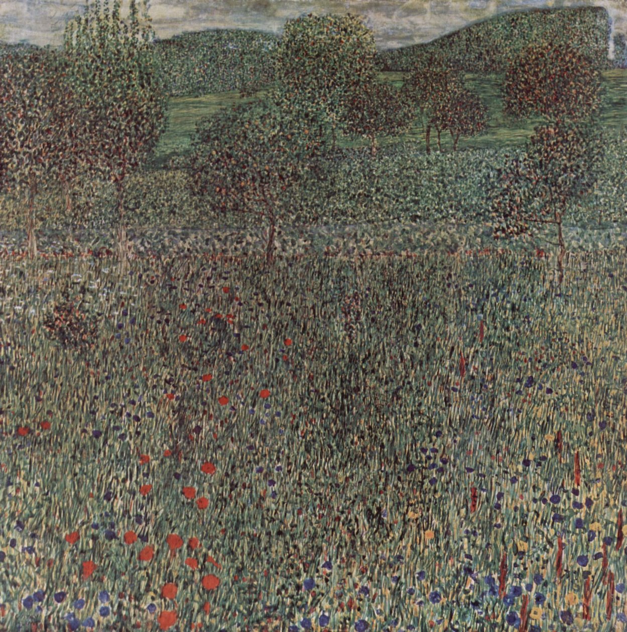 Blühendes Feld av Gustav Klimt