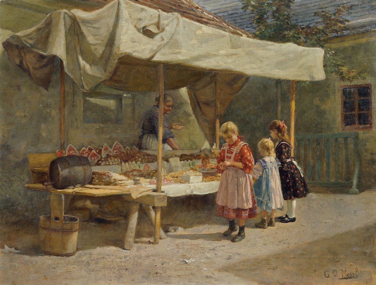 Vid pepparkaksståndet av Gustav Adolf Hessl