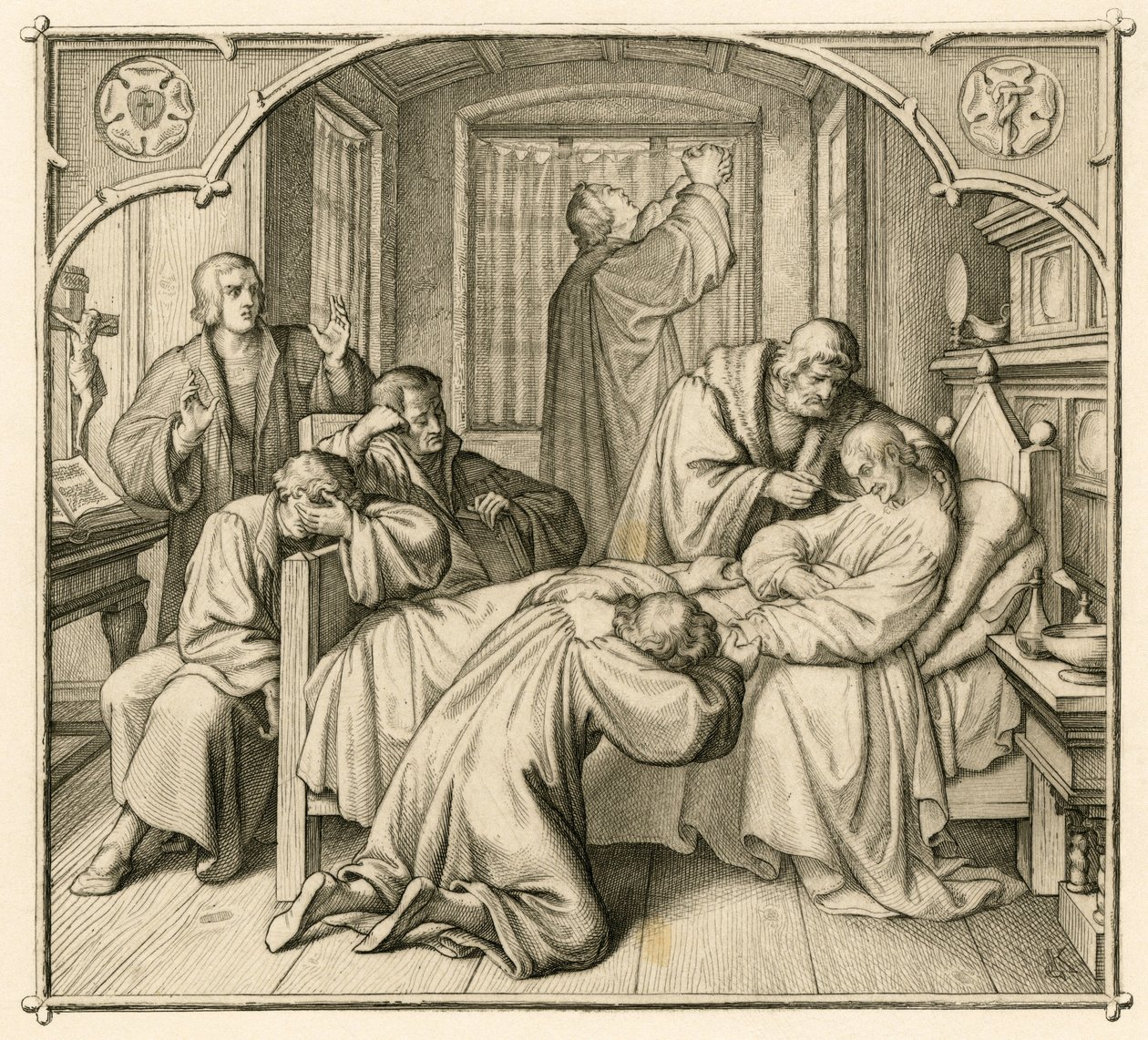 Luthers vän Philipp (Philippe, Philippus) Melanchthon (1497-1560) är mycket sjuk och därför ber Luther om tillfrisknande av Gustav Ferdinand Leopold Konig
