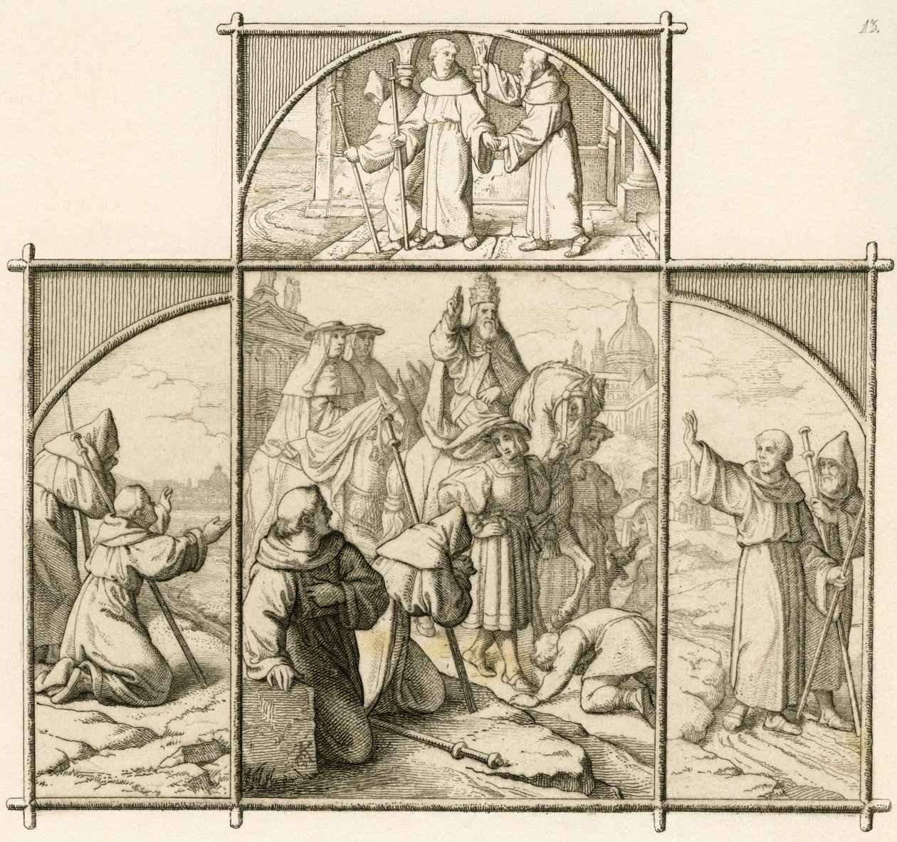Martin Luthers resa till Rom 1510. Han var glad över att se Rom men förfärad över storslagenheten och fördärvet av Gustav Ferdinand Leopold Konig