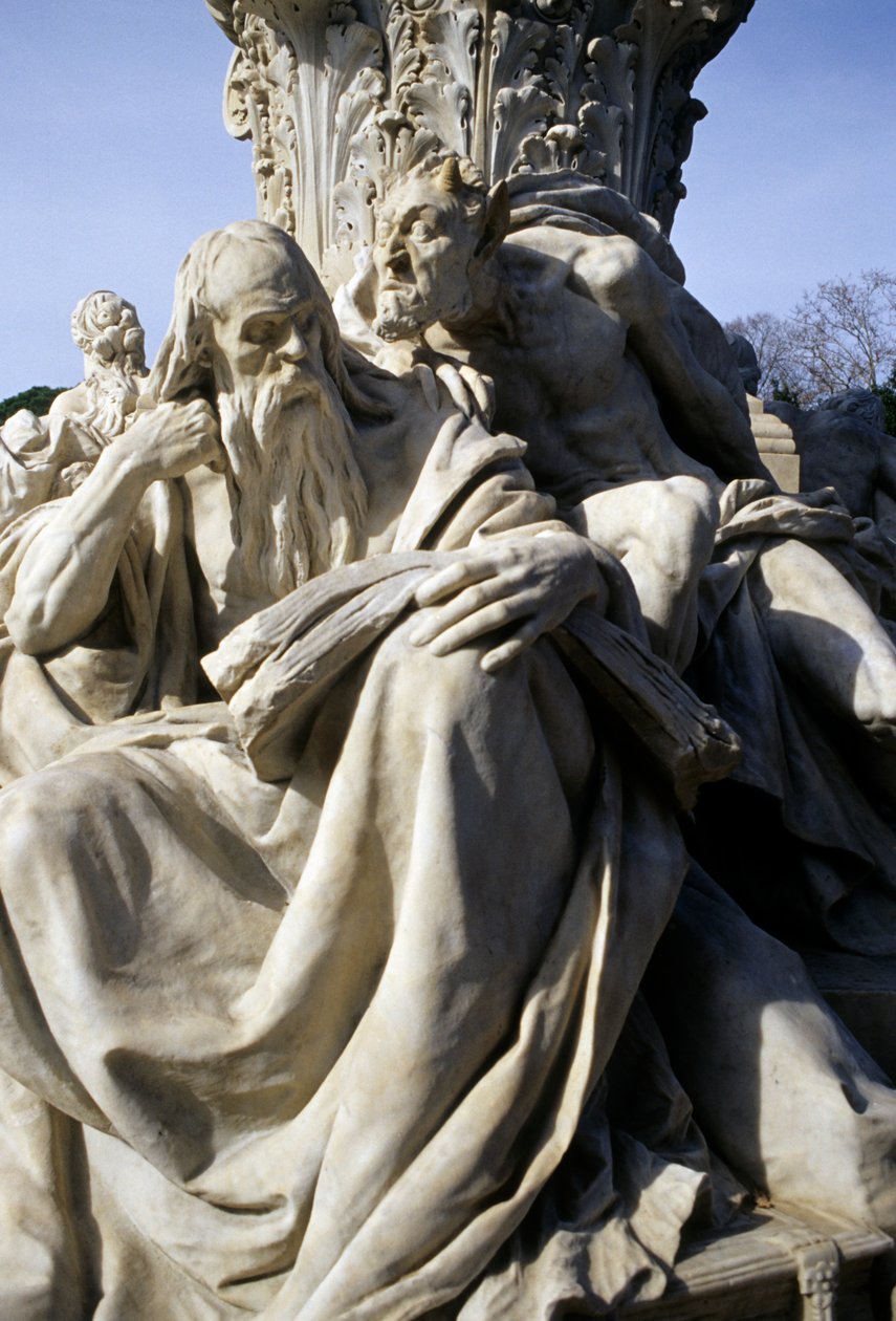 Monument till Goethe i parken som omger Villa Borghese (detalj) av Gustav Heinrich Eberlein