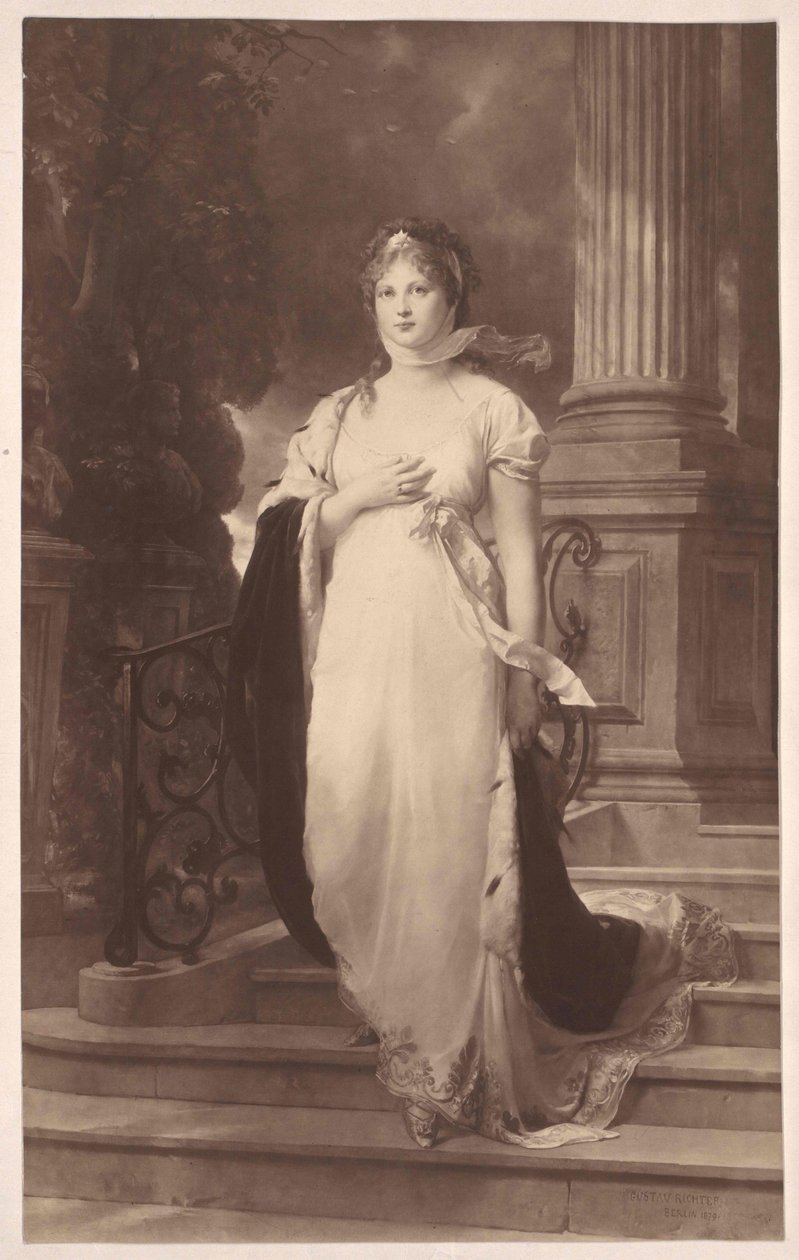 Prinsessan av Mecklenburg-Strelitz Louise av Gustav Karl Ludwig Richter