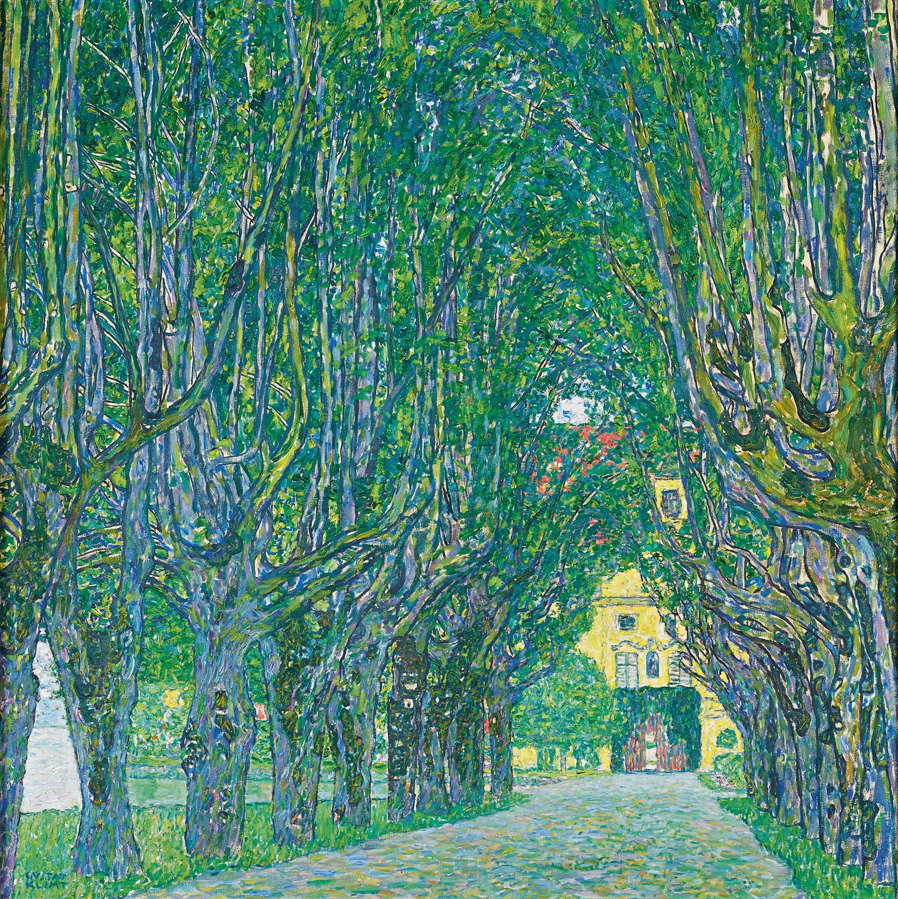 Aveny till slottskammaren av Gustav Klimt