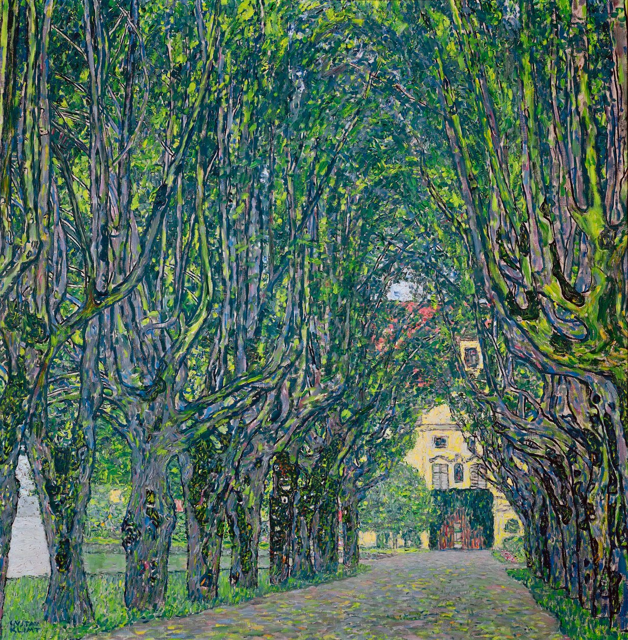 Avenue i Kammer Castle Park, 1912 av Gustav Klimt