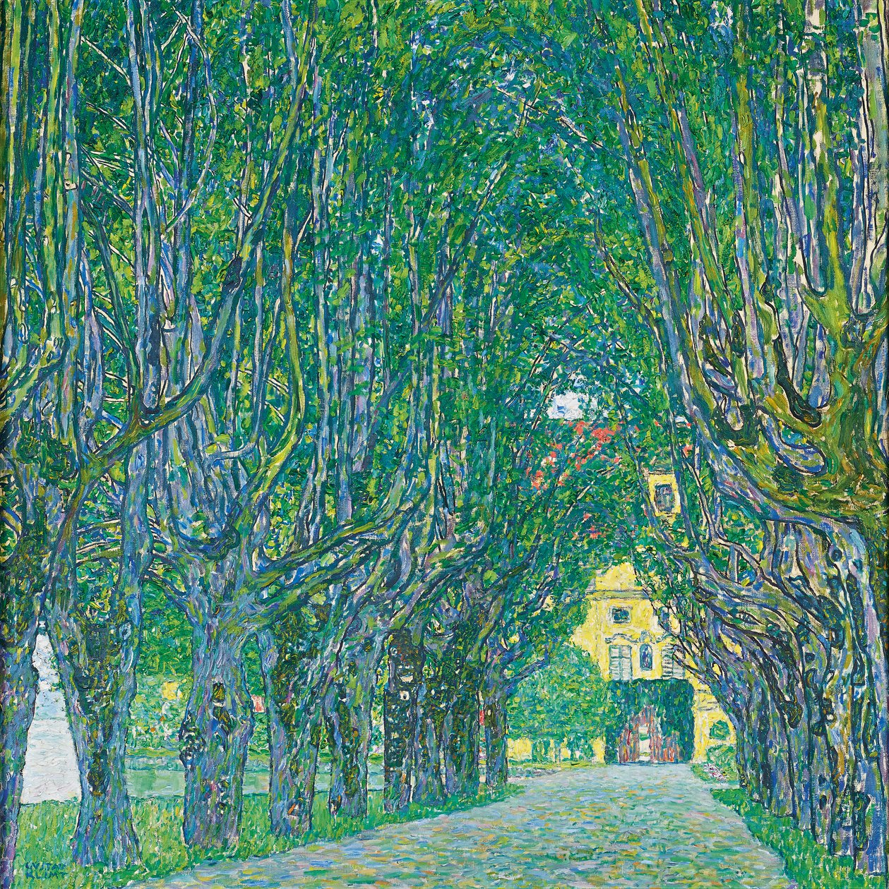 Avenue of Schloss Kammer Park av Gustav Klimt