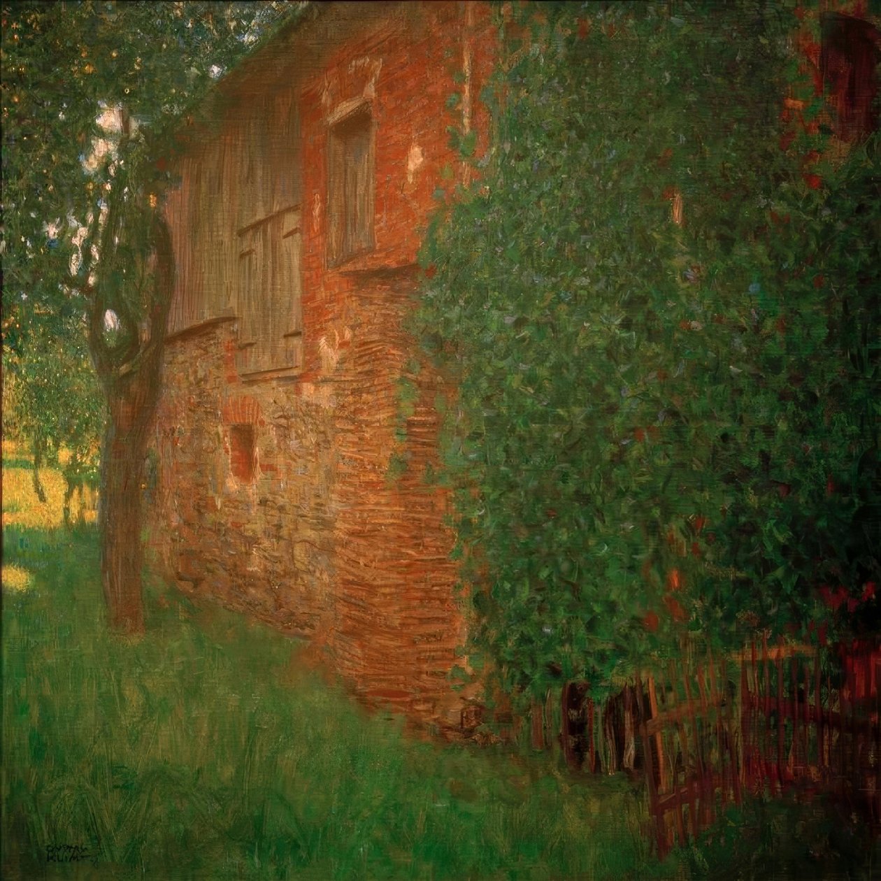 Bondgård av Gustav Klimt