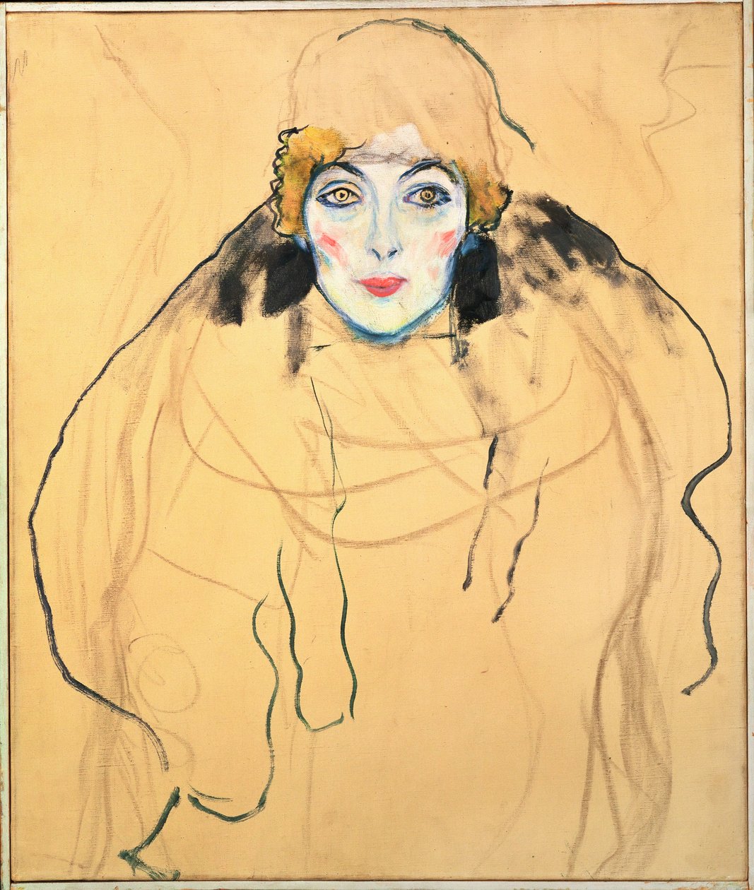 Kvinnligt huvud av Gustav Klimt