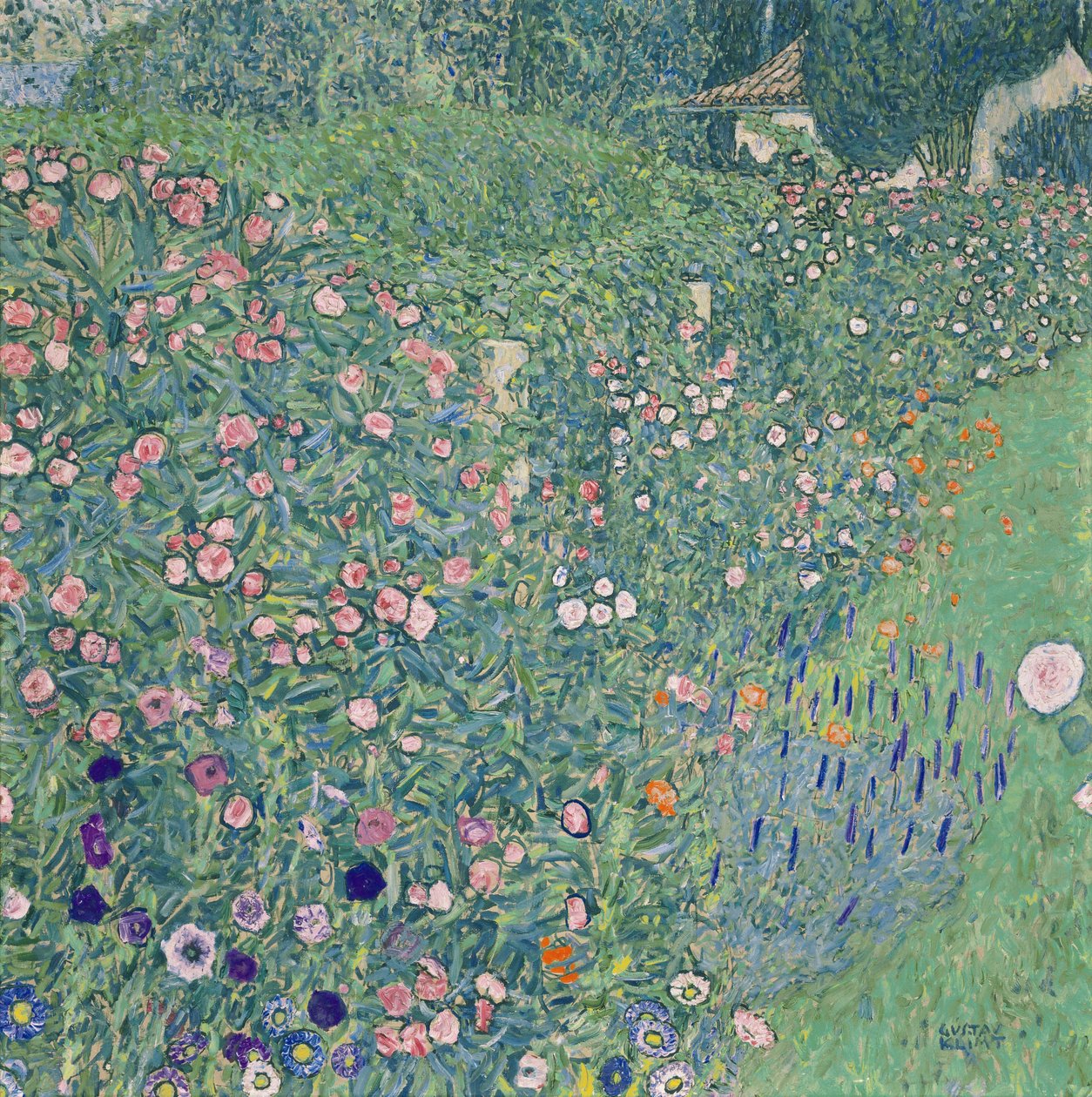 Italienskt trädgårdslandskap, 1913. av Gustav Klimt