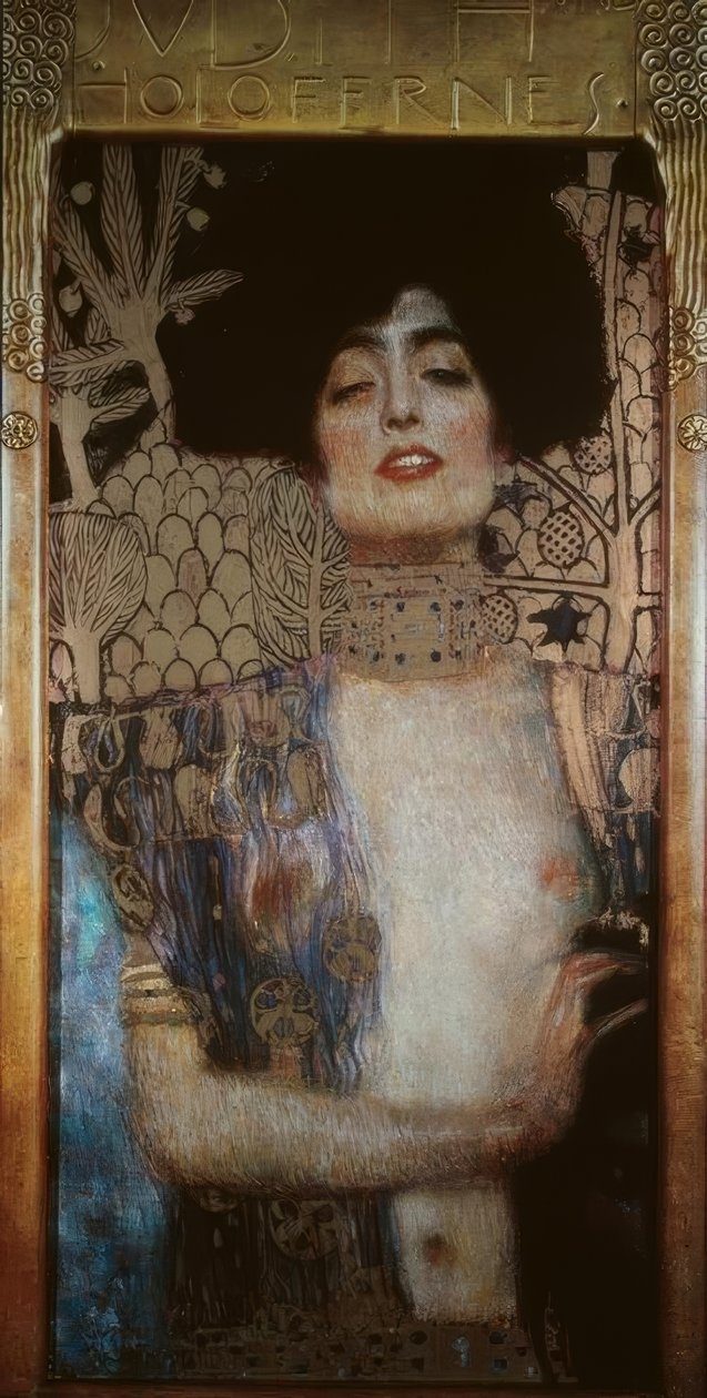Judith med huvudet av Holofernes av Gustav Klimt