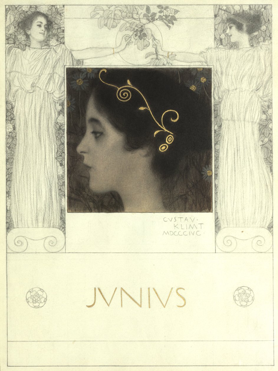 ”Junius” (Förlaga till: Gerlach  Schenk, Allegorien N.F. nr 53) av Gustav Klimt