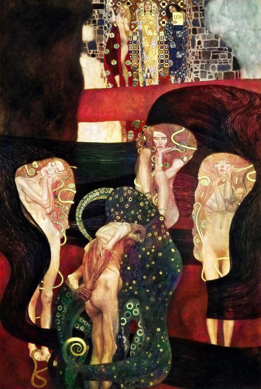Klimt takmålningar vid Wiens universitet av Gustav Klimt