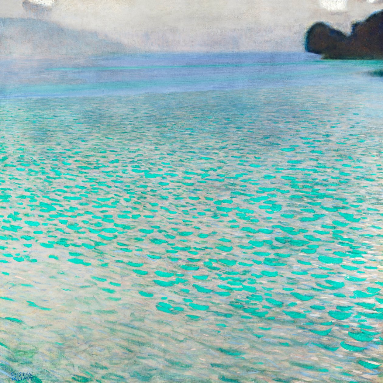 Sjön Attersee av Gustav Klimt