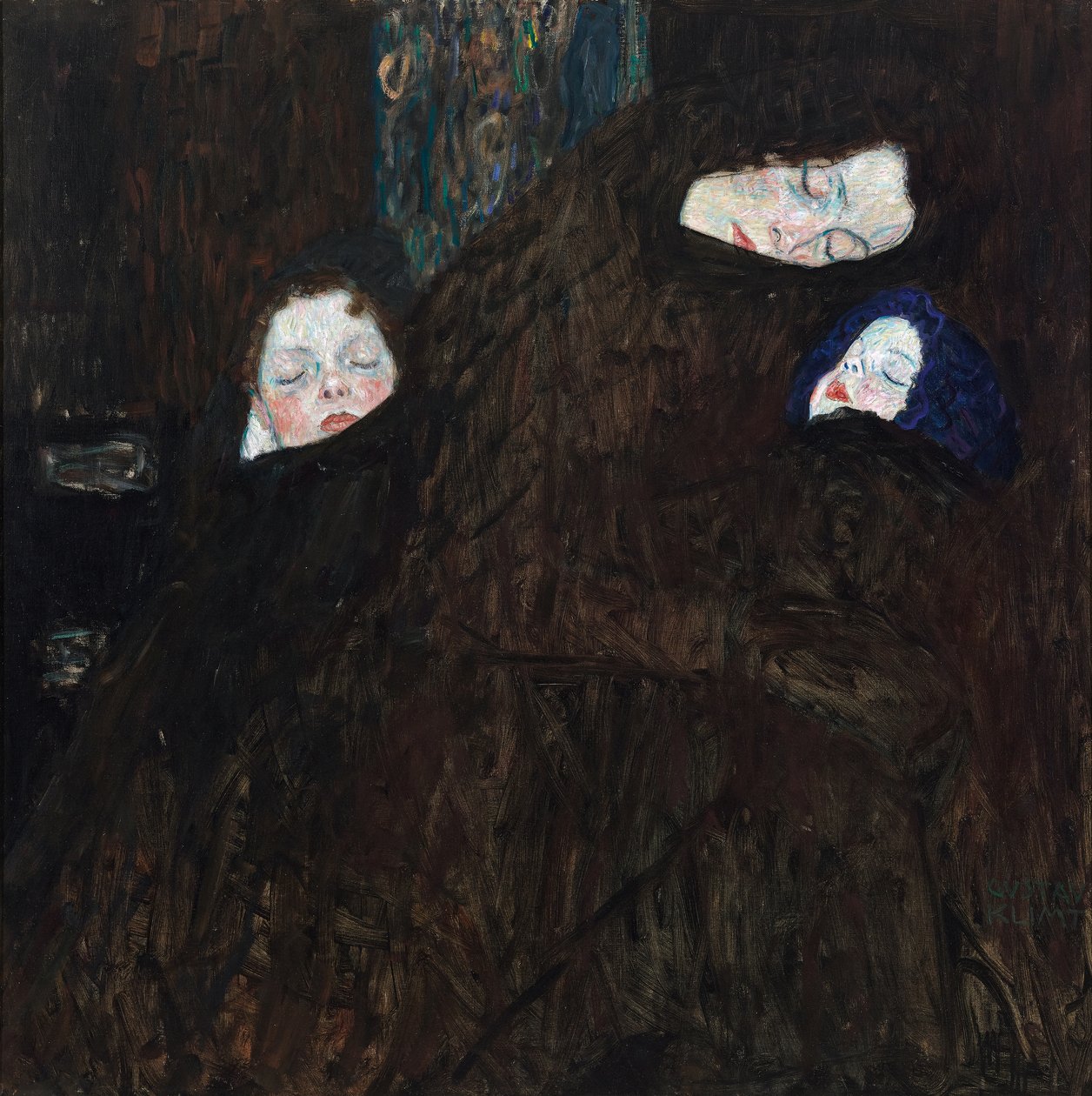 Mamma med två barn av Gustav Klimt