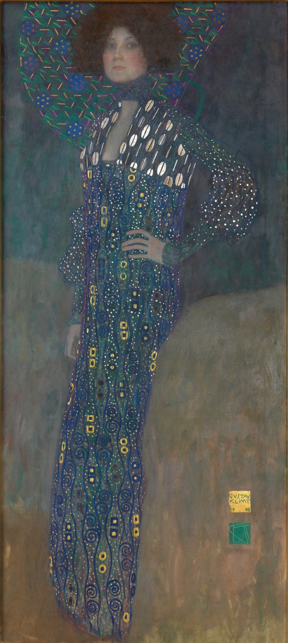 Porträtt av Emilie Flöge av Gustav Klimt