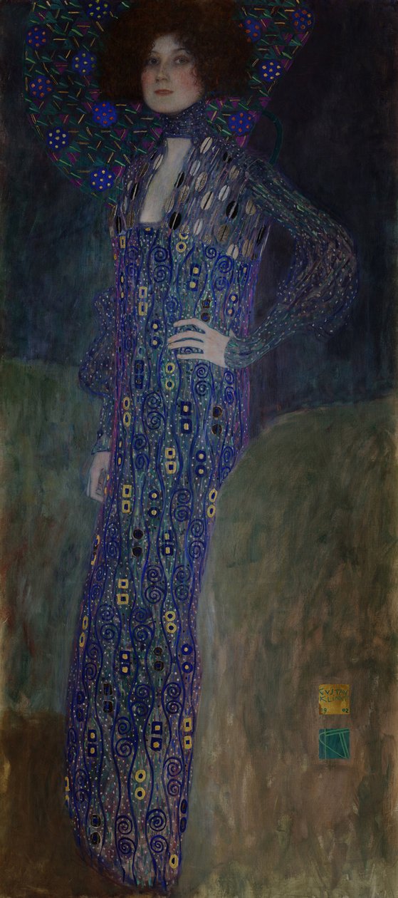Porträtt av Emilie Flöge, 1902 av Gustav Klimt