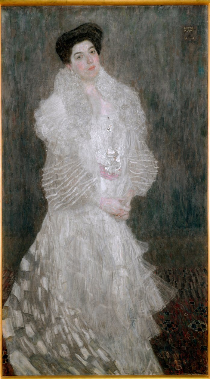 Porträtt av Hermine Gallia av Gustav Klimt