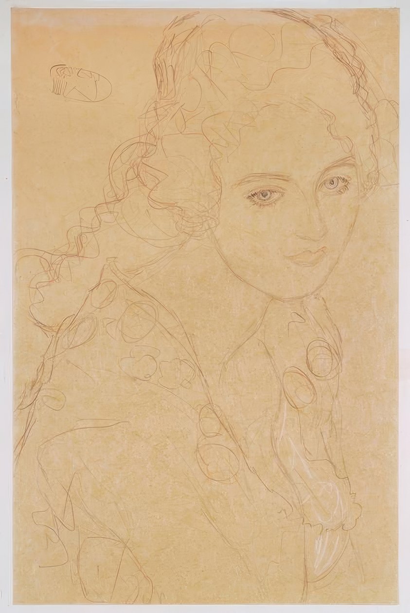 Porträtt av Ria Munk III av Gustav Klimt