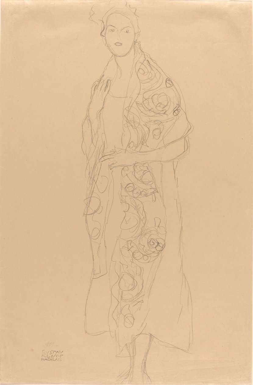 Porträtt av en kvinna av Gustav Klimt