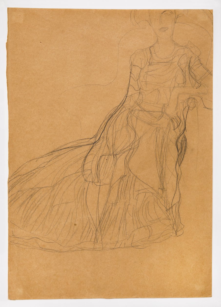 Sittande dam (Adele Bloch-Bauer) av Gustav Klimt