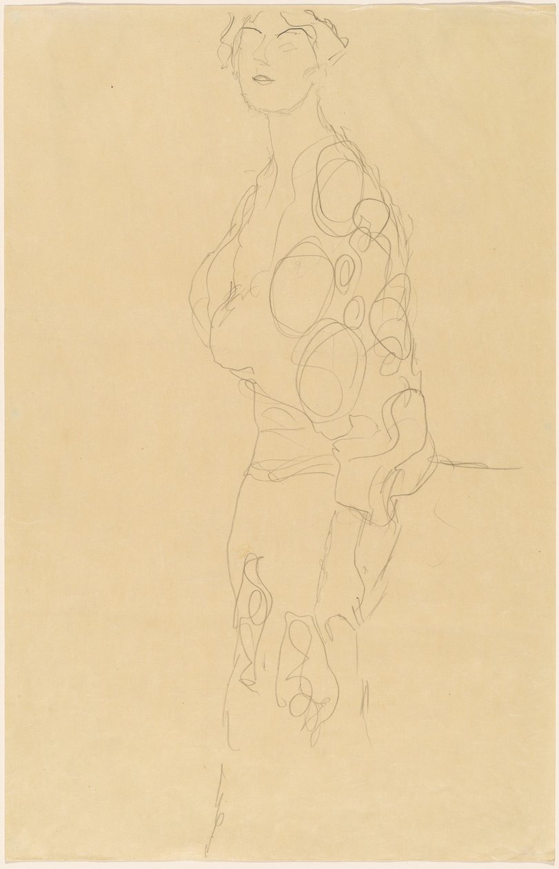 Stående Kvinna av Gustav Klimt
