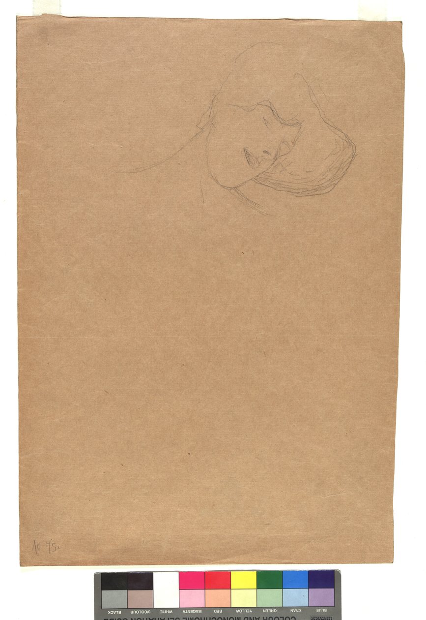 Studie eines weiblichen Kopfes av Gustav Klimt