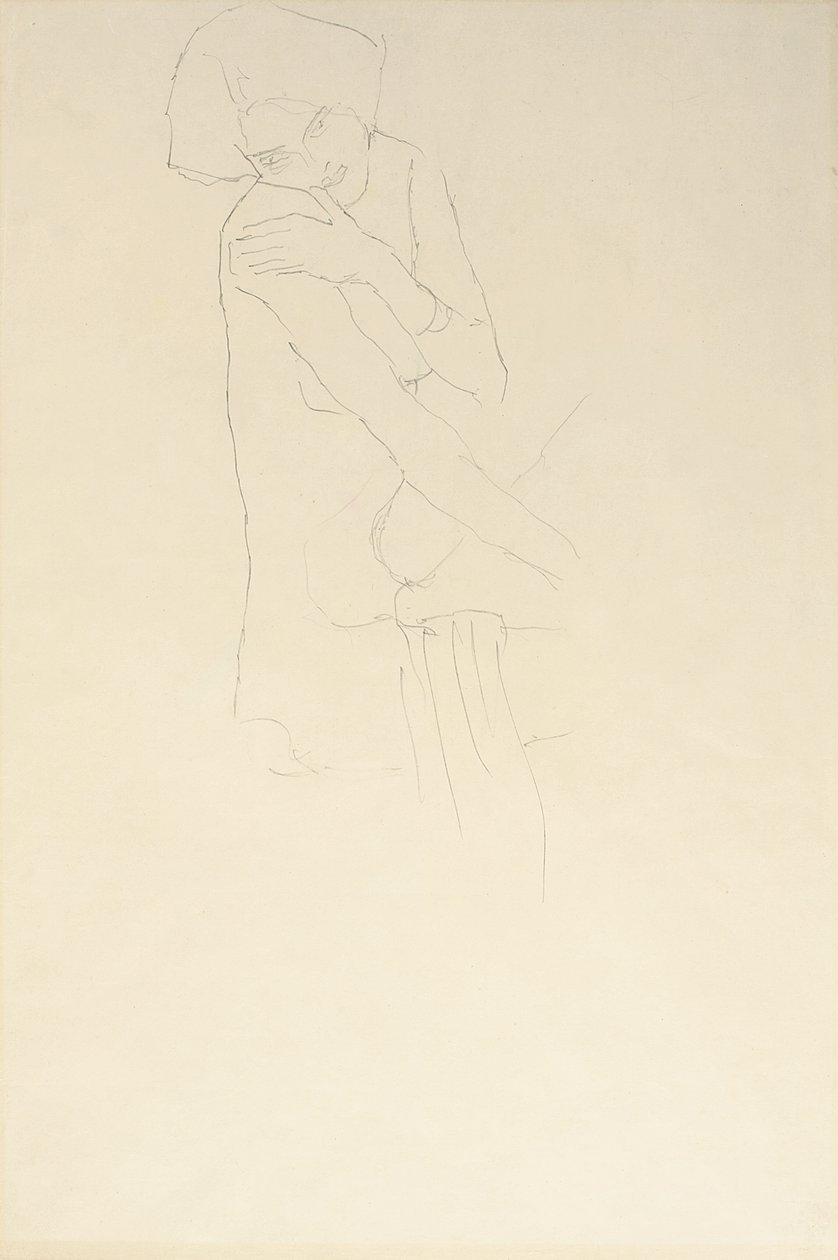 Studie för Adele Bloch-Bauer II, 1911 av Gustav Klimt