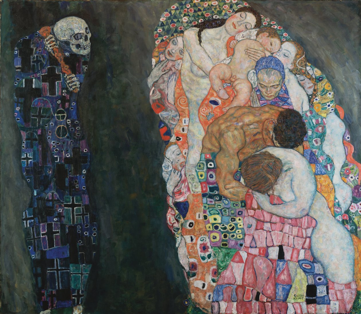 ”Död och liv” av Gustav Klimt