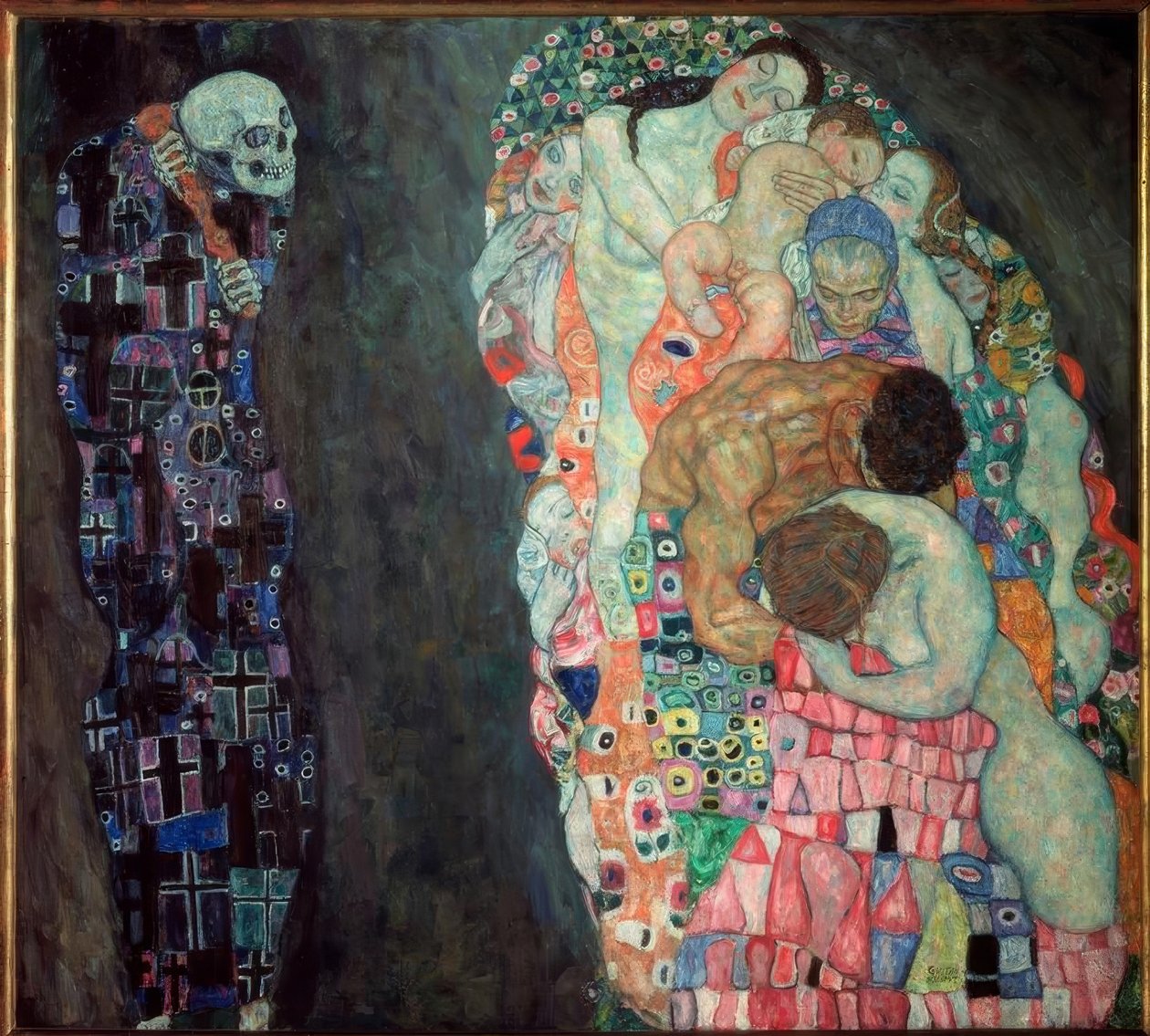 Döden och livet av Gustav Klimt