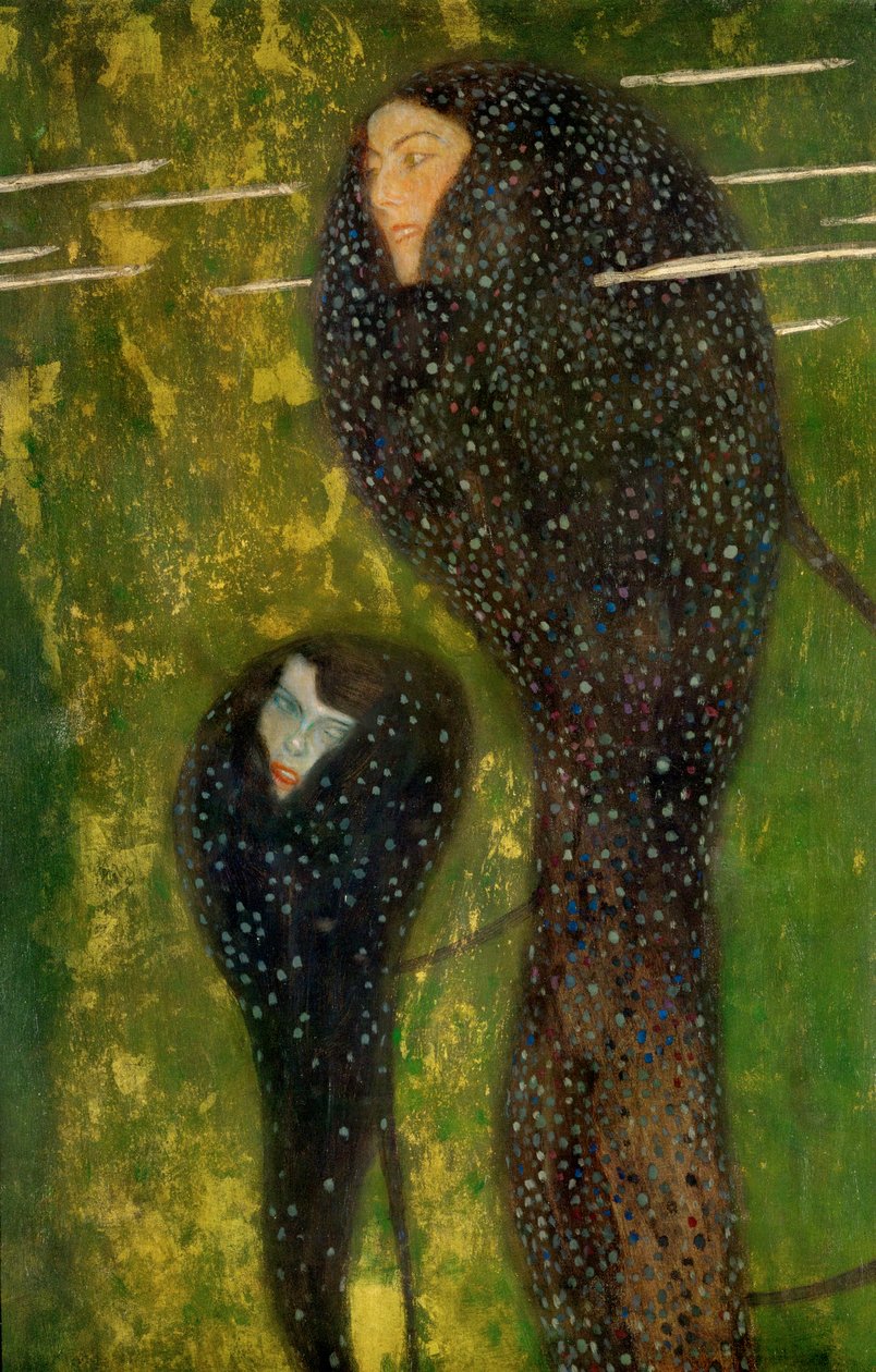 Nymfer i vatten - silverfisk av Gustav Klimt