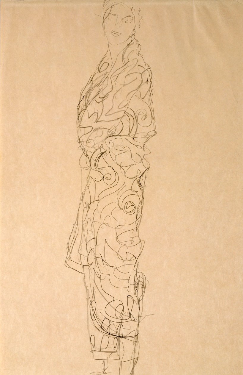 Kvinna i en kimono av Gustav Klimt