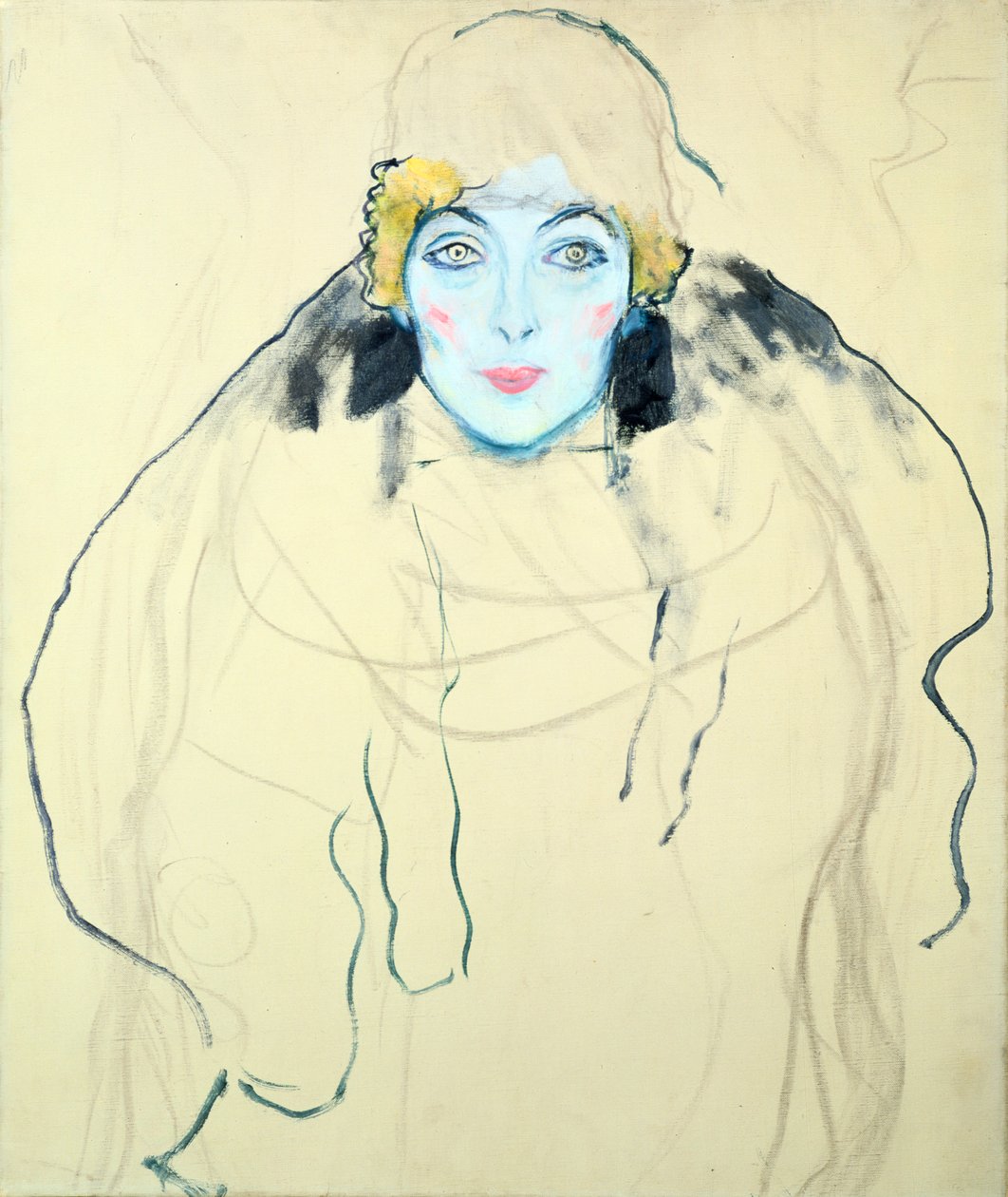 Kvinnans huvud Kvinnans huvud, 1917 av Gustav Klimt