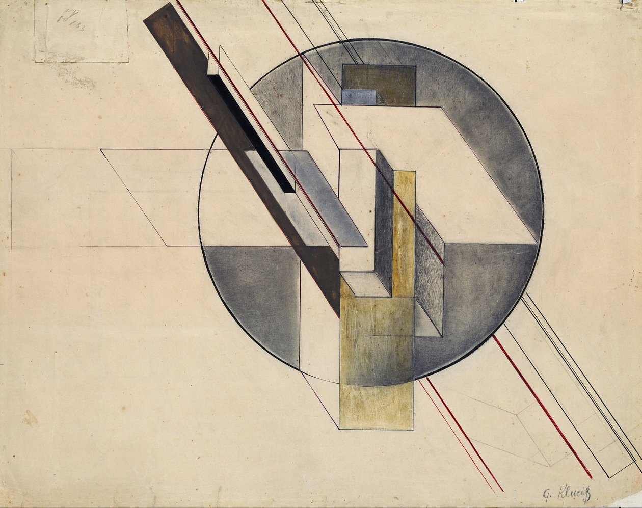 Byggnad, 1921 av Gustav Klutsis