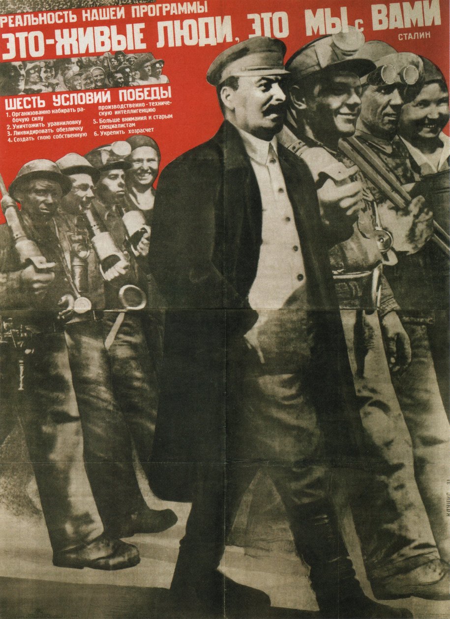 Verkligheten i vårt program är Real People: Its You and Me-affisch, 1931 av Gustav Klutsis