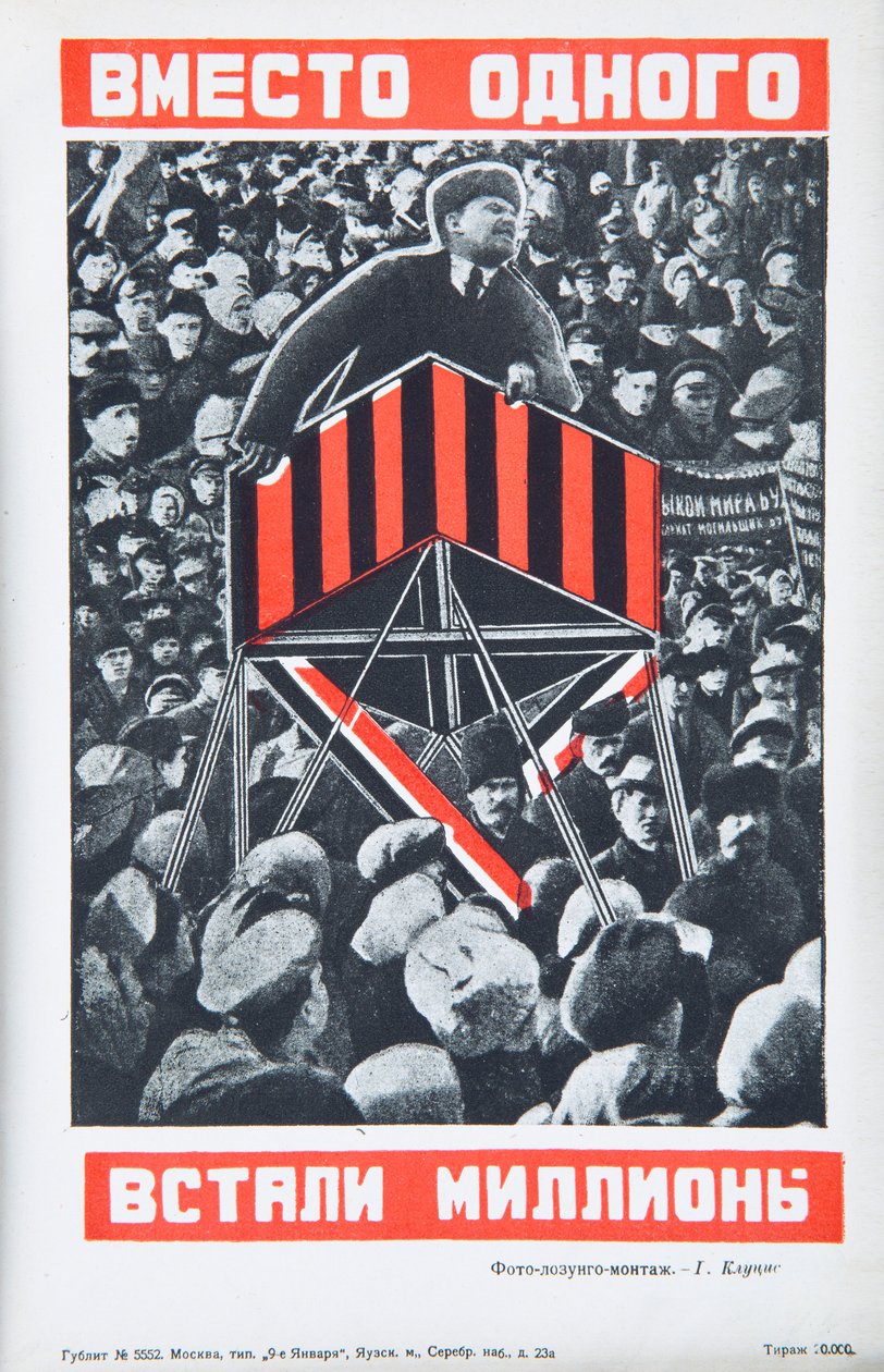 Vladimir Lenin, cirka 1934. av Gustav Klutsis