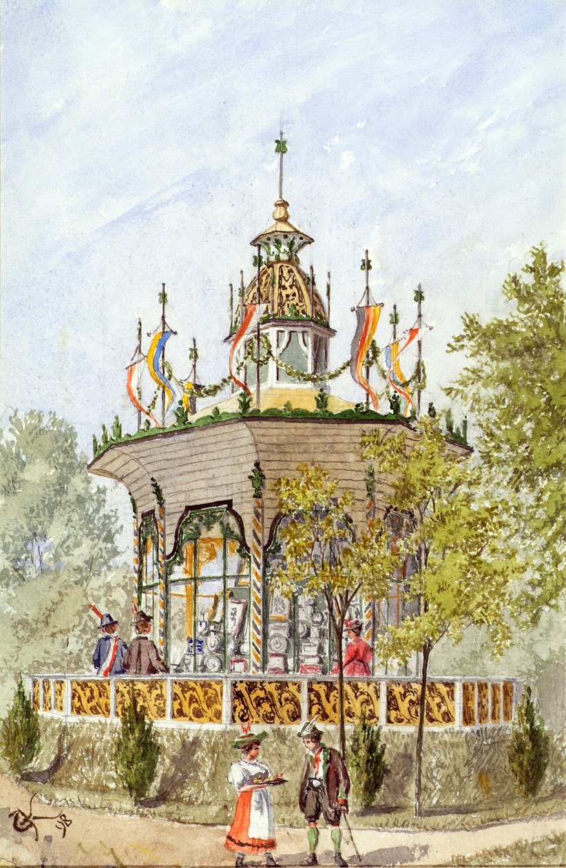 Gåvotemplet vid Schützenfest i Wien 1898 av Gustav Korompay