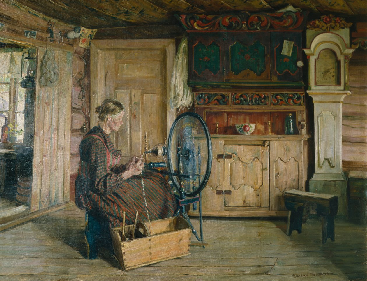 Brenna på Lia i Lom av Gustav Wentzel