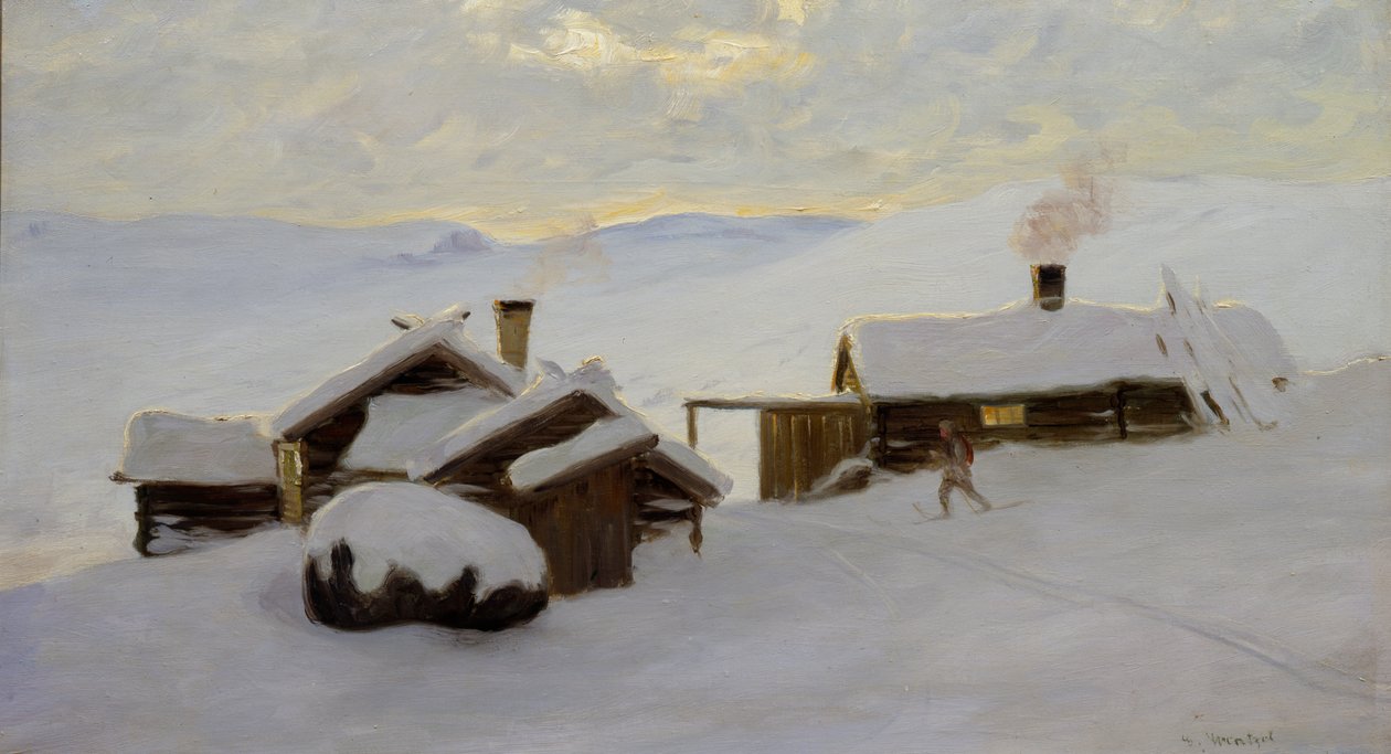 Sjödalen (olja på duk) av Gustav Wentzel