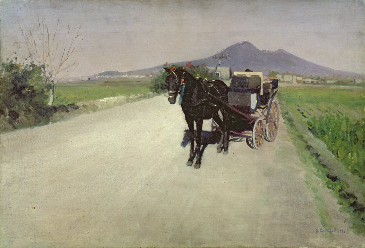 En väg i Neapel av Gustave Caillebotte
