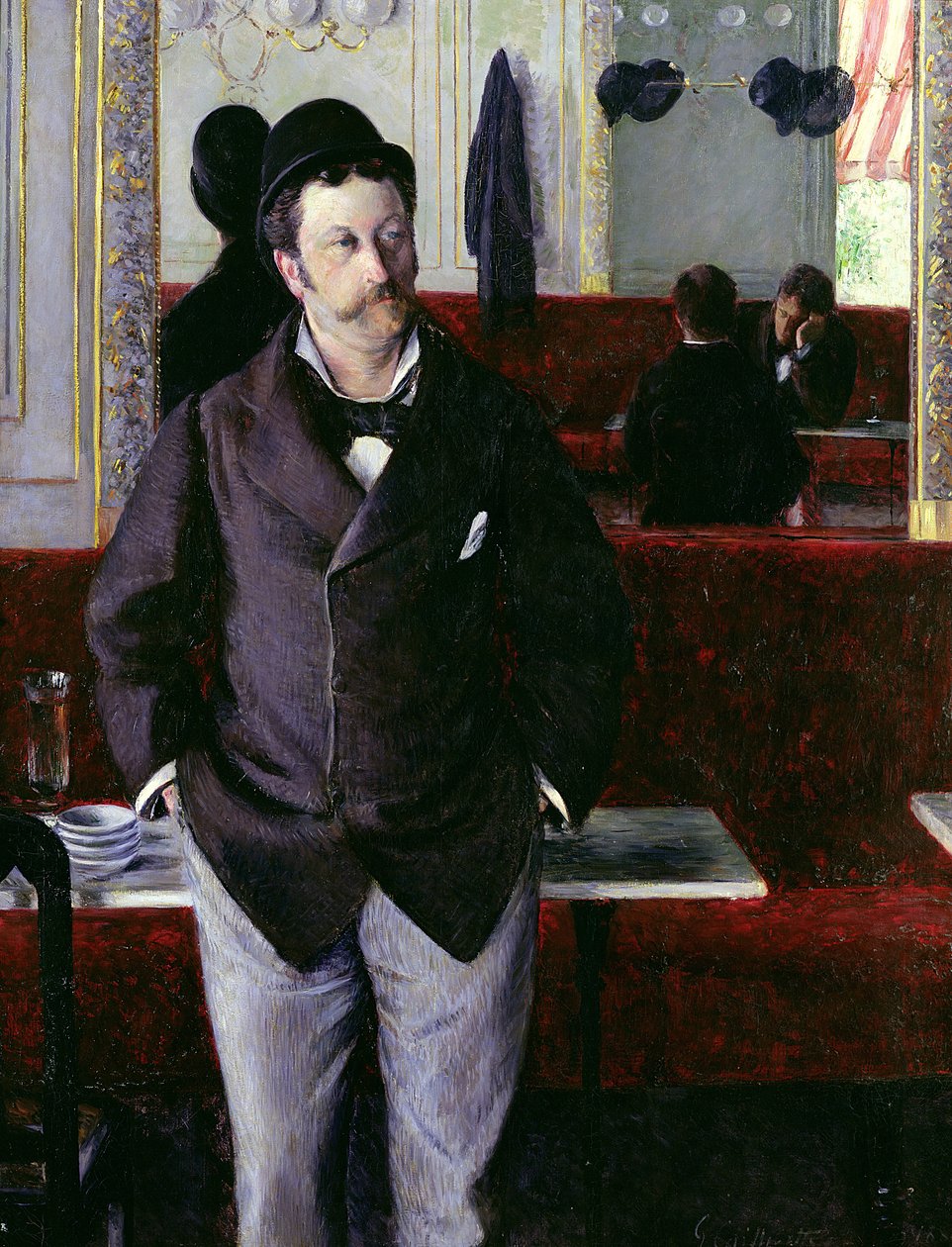 På kaféet, Rouen, 1880 av Gustave Caillebotte