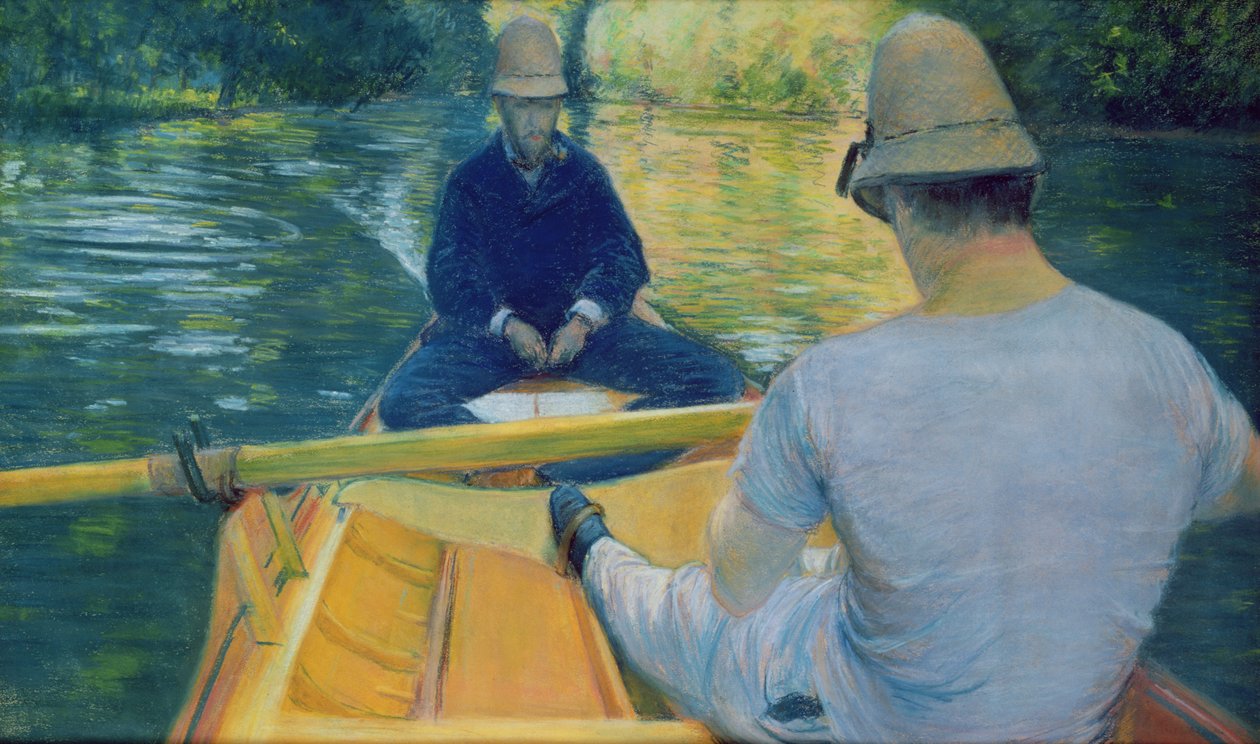 Båtägare på Yerres av Gustave Caillebotte