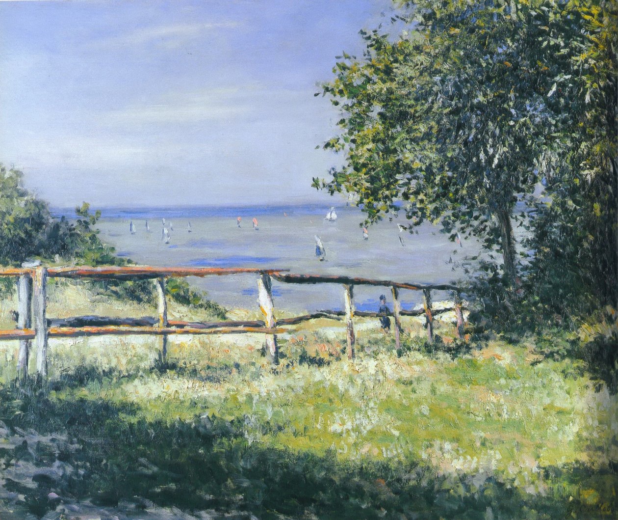 Fält vid havet av Gustave Caillebotte