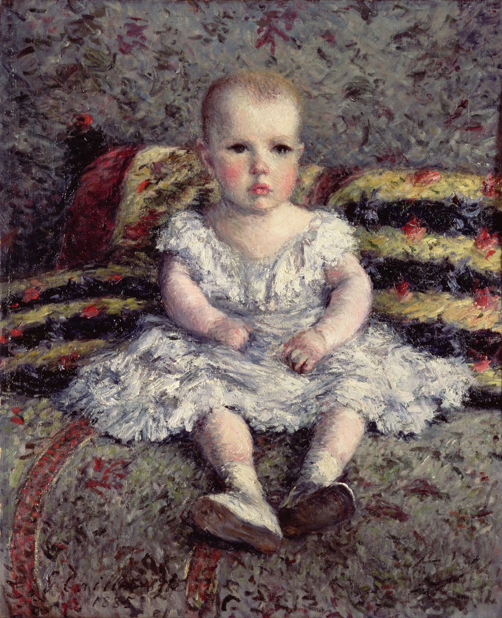 Barn på en soffa, 1885 av Gustave Caillebotte