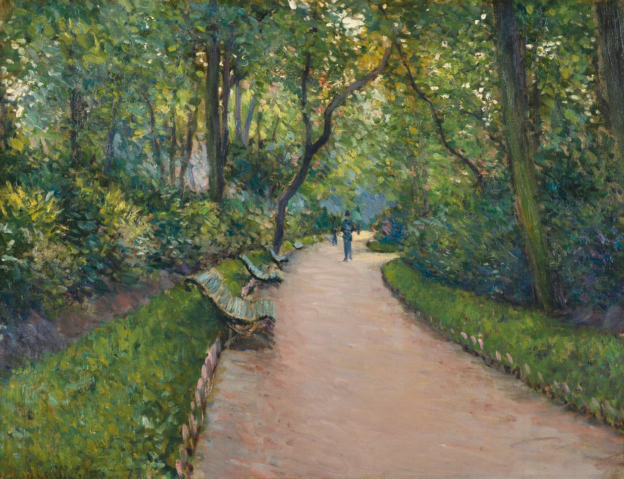 LE PARC MONCEAU av Gustave Caillebotte